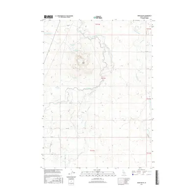 2017 Map of Kinzie Butte, 2017 Print