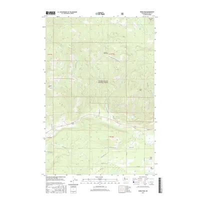2017 Map of Kiona Peak, 2017 Print