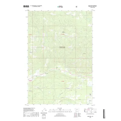 2020 Map of Kiona Peak, 2020 Print
