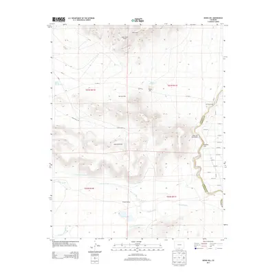 2013 Map of Kiowa Hill, 2013 Print