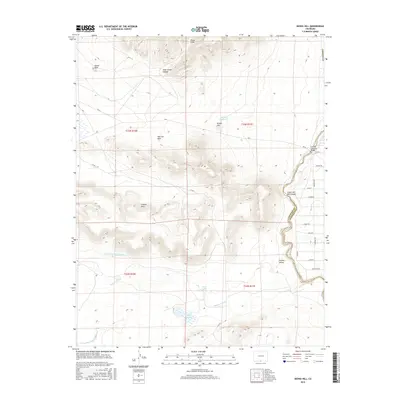 2016 Map of Kiowa Hill, 2016 Print