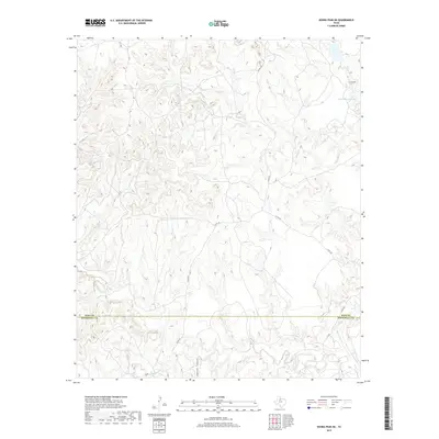 2019 Map of Kiowa Peak NE, 2019 Print