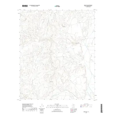 2019 Map of Kiowa Peak, 2019 Print