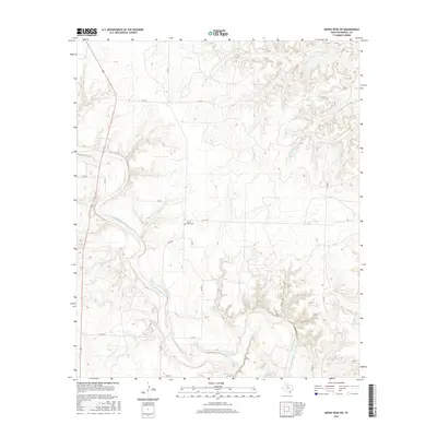 2016 Map of Kiowa Peak SW, 2016 Print