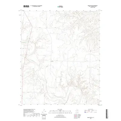2019 Map of Kiowa Peak SW, 2019 Print