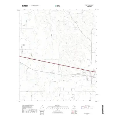 2019 Map of Kirby Lake NE, 2019 Print