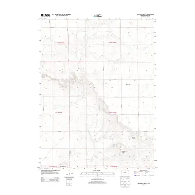2013 Map of Kirchnavy Butte, 2013 Print