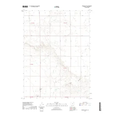 2019 Map of Kirchnavy Butte, 2019 Print