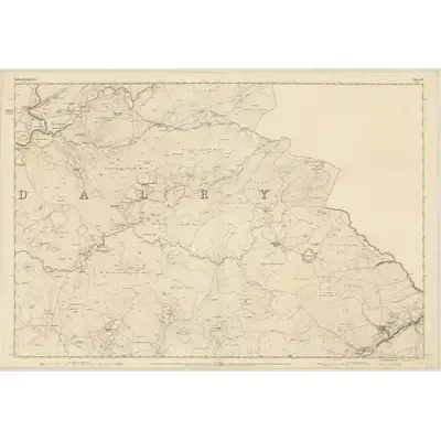 1850 Map of Kirkcudbrightshire, Sheet 10, 1853 Print