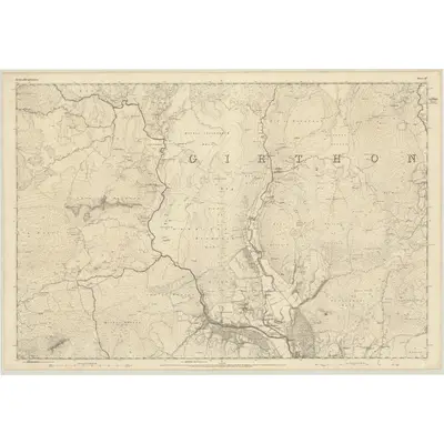 1848 Map of Kirkcudbrightshire, Sheet 37, 1852 Print
