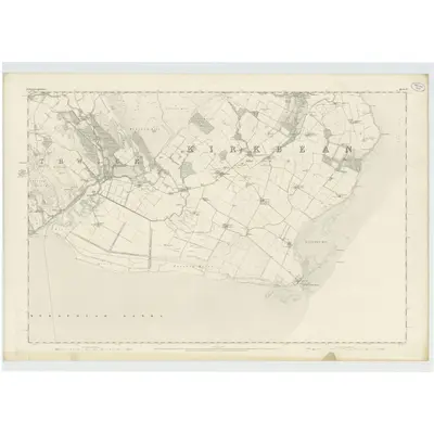 1851 Map of Kirkcudbrightshire, Sheet 47, 1854 Print