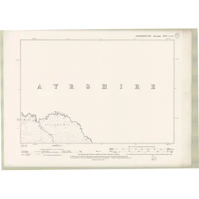 1893 Map of Kirkcudbrightshire Sheet II.SW, 1895 Print
