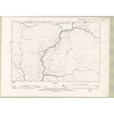 1893 Map of Kirkcudbrightshire Sheet III.NE, 1895 Print