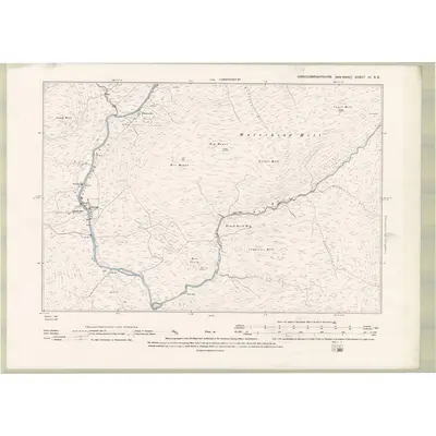 1893 Map of Kirkcudbrightshire Sheet III.SE, 1895 Print