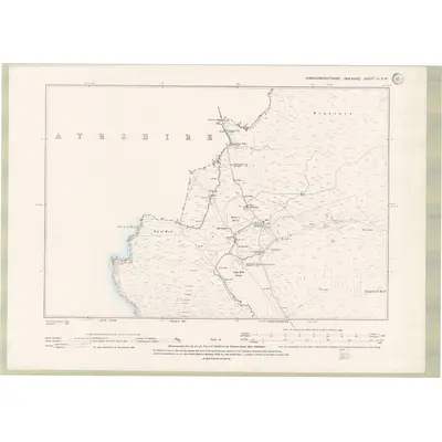 1893 Map of Kirkcudbrightshire Sheet III.SW, 1896 Print