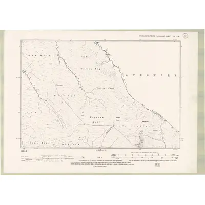 1893 Map of Kirkcudbrightshire Sheet IV.NW, 1895 Print