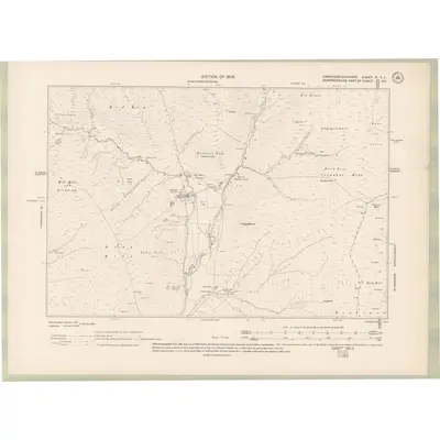 1907 Map of Kirkcudbrightshire Sheet IV.SE, 1909 Print