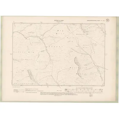 1907 Map of Kirkcudbrightshire Sheet IV.SW, 1909 Print