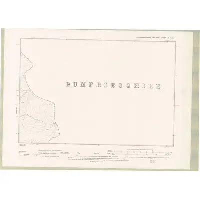 1893 Map of Kirkcudbrightshire Sheet IX.NW, 1895 Print