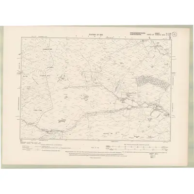 1907 Map of Kirkcudbrightshire Sheet IX.SW, 1910 Print
