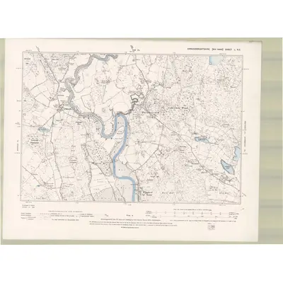 1894 Map of Kirkcudbrightshire Sheet L.NE, 1895 Print