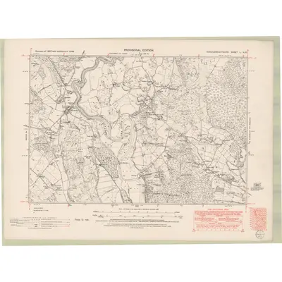 1946 Map of Kirkcudbrightshire Sheet L.NE, 1952 Print