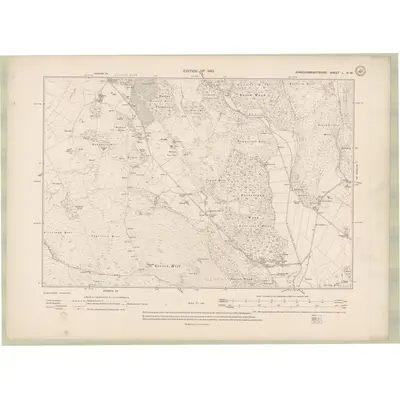 1907 Map of Kirkcudbrightshire Sheet L.NW, 1910 Print