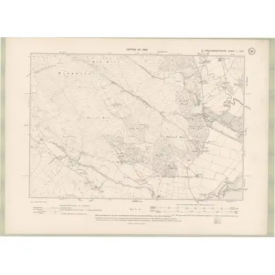 1907 Map of Kirkcudbrightshire Sheet L.SW, 1910 Print