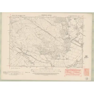 1946 Map of Kirkcudbrightshire Sheet L.SW, 1951 Print