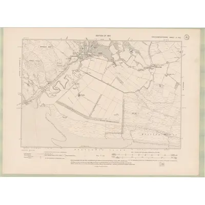 1907 Map of Kirkcudbrightshire Sheet LI.NE, 1910 Print