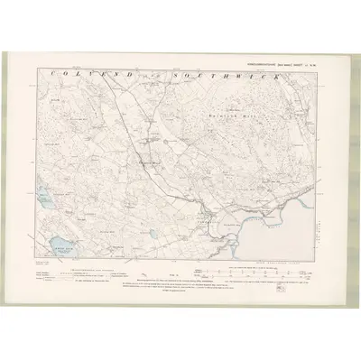 1893 Map of Kirkcudbrightshire Sheet LI.NW, 1895 Print