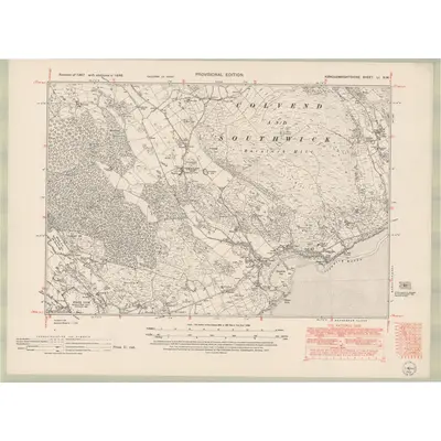 1946 Map of Kirkcudbrightshire Sheet LI.NW, 1952 Print