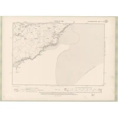1907 Map of Kirkcudbrightshire Sheet LI.SW, 1910 Print