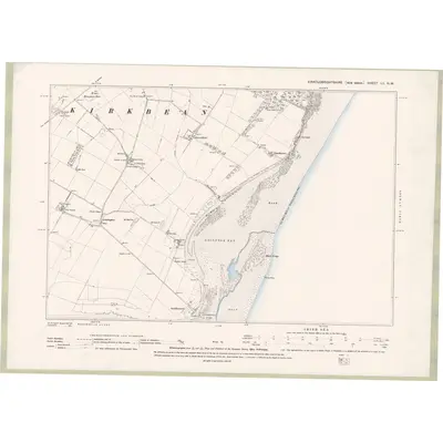 1894 Map of Kirkcudbrightshire Sheet LII.NW, 1896 Print