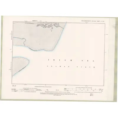 1894 Map of Kirkcudbrightshire Sheet LII.SW, 1895 Print