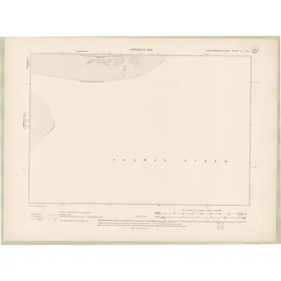 1907 Map of Kirkcudbrightshire Sheet LII.SW, 1909 Print