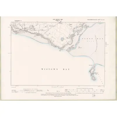 1894 Map of Kirkcudbrightshire Sheet LIII.NE, 1896 Print