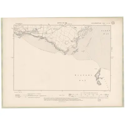 1907 Map of Kirkcudbrightshire Sheet LIII.NE, 1909 Print