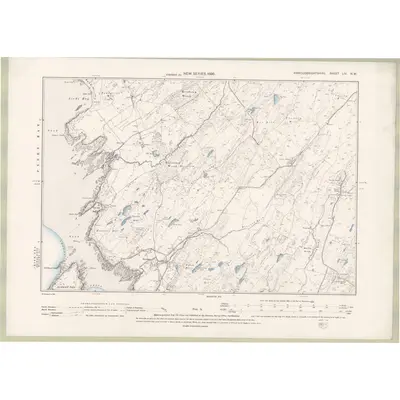 1894 Map of Kirkcudbrightshire Sheet LIV.NW, 1896 Print