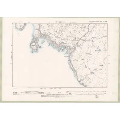 1894 Map of Kirkcudbrightshire Sheet LIV.SW, 1896 Print