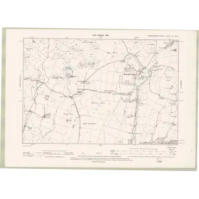 1894 Map of Kirkcudbrightshire Sheet LV.SE, 1896 Print