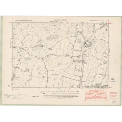 1946 Map of Kirkcudbrightshire Sheet LV.SE, 1952 Print
