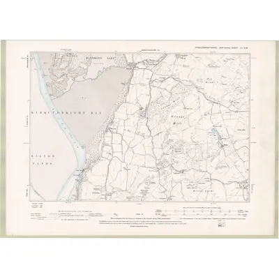 1894 Map of Kirkcudbrightshire Sheet LV.SW, 1896 Print