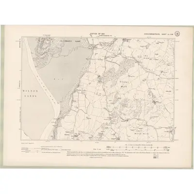 1907 Map of Kirkcudbrightshire Sheet LV.SW, 1910 Print