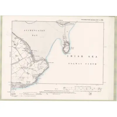1894 Map of Kirkcudbrightshire Sheet LVI.NE & SE, 1895 Print