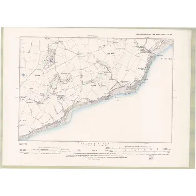 1894 Map of Kirkcudbrightshire Sheet LVI.SW, 1895 Print