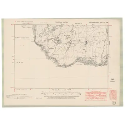 1946 Map of Kirkcudbrightshire Sheet LVIII.NW, 1951 Print