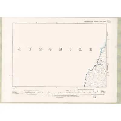 1894 Map of Kirkcudbrightshire Sheet VI.SE, 1895 Print