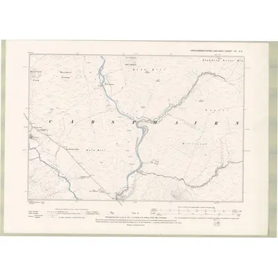 1894 Map of Kirkcudbrightshire Sheet VII.NE, 1895 Print