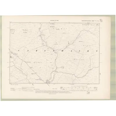 1907 Map of Kirkcudbrightshire Sheet VII.NE, 1910 Print